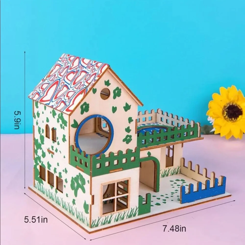 Colorful House Design Hamster House 🐀